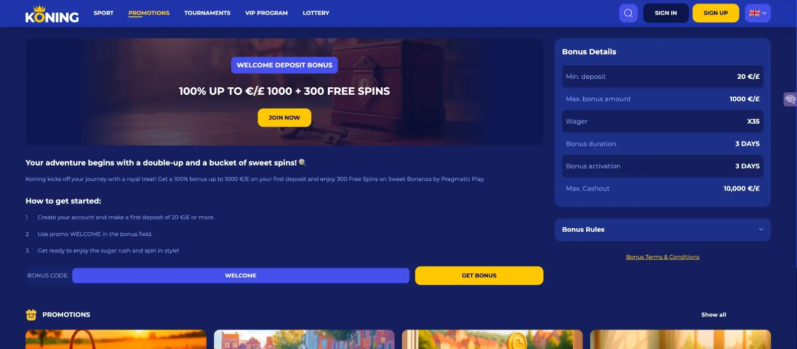 Koning Casino Bonus – Gids voor promoties image 2